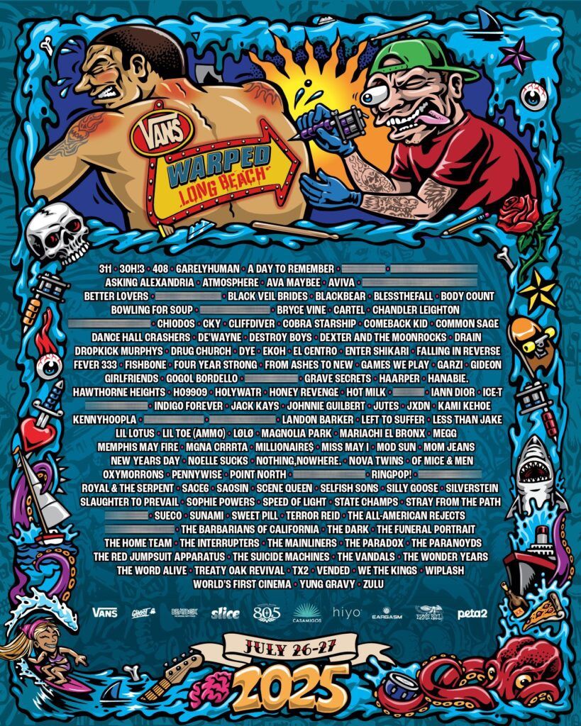 2 VIP Warped Tour Tickets Long Beach Location