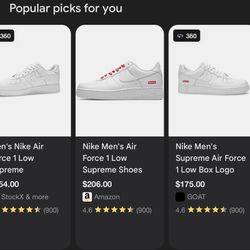 Brand New Air Force 1 Supremes