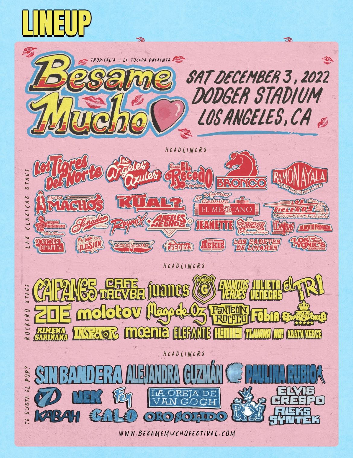 (4)  Tickets For Besame Mucho GA+ Section