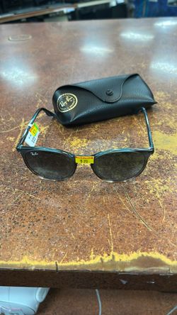 Rayban Sunglasses half tinted w/ case