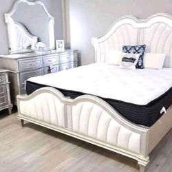 Platinum 4 Piece Queen Bedroom Set 