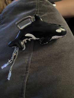 Orca Whale Hair clip