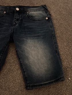 True Religion Black Denim Jean Shorts
