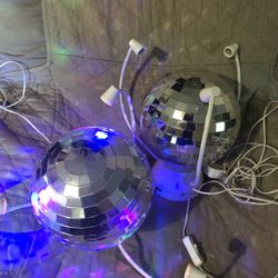 Set Of 2 Led Disco Lights With Movable Light Arms 