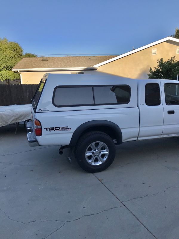 Tacoma Toyota innovation camper shell white fiberglass extra tall ...