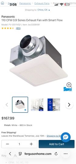 panasonic fv-0511vq1 whispering ceiling dc fan