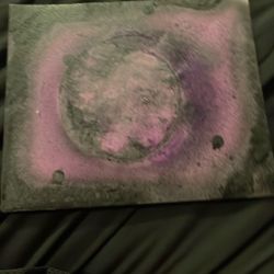 Spray Painted Full Moon