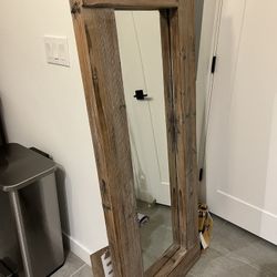 Mirror With Wood Boarding 