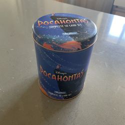 1995 Skybox Disney’s Pocahontas complete 50 cards Set W/tin