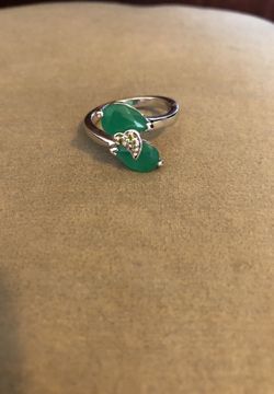 Gold filled emerald ring
