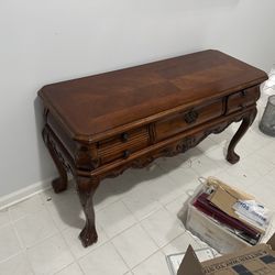 Hard Wood Sofa Console Display Table