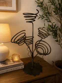 Metal Decor Heavy Spiral Wine Rack Holder