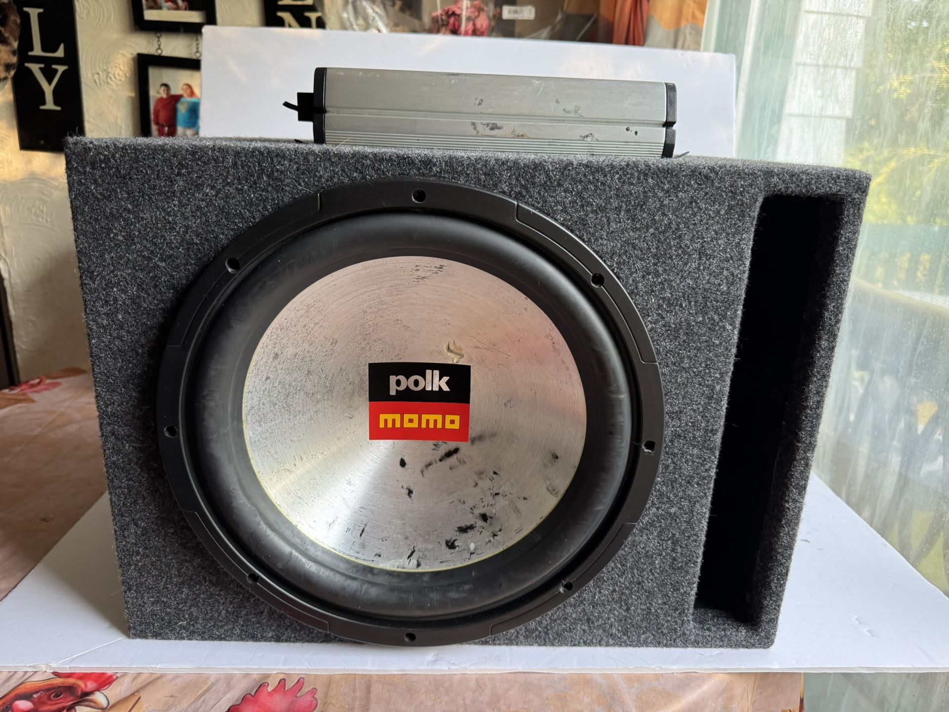 12"Polk Audio MoMo 800w In ported box and JL Audio JX250/1 monoblock amp