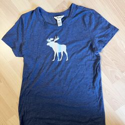 Abercrombie & Fitch Cotton Blue T Shirts 