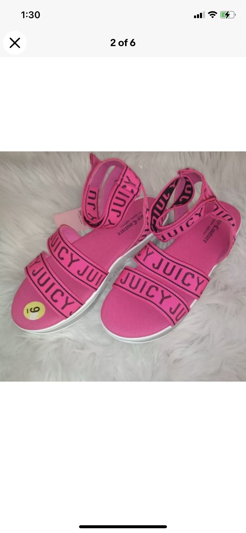 JUICY COUTURE ARHLETIC SANDALS Size 9