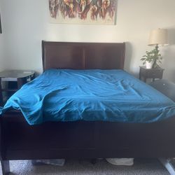 Sleigh Queen Bed Frame