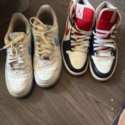Air Force Ones And Jordan 1 Mids 