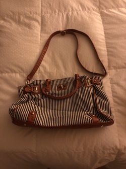 Striped purse