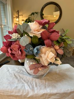 Stunning, hand crafted,  paper flowers