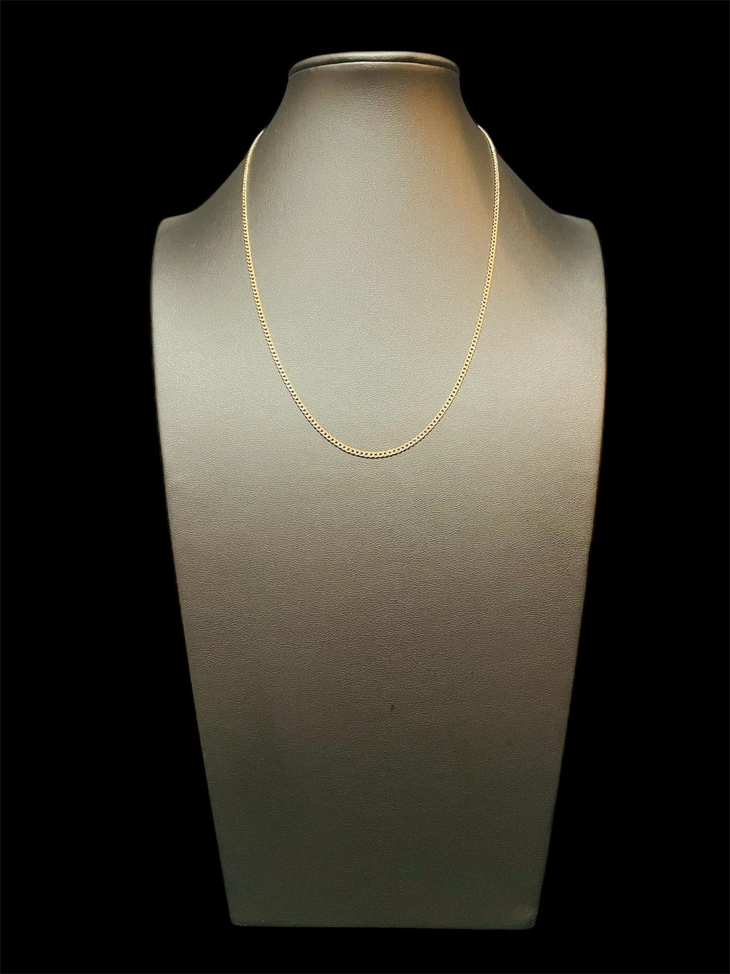 18” 14K Yellow Gold Curb Chain