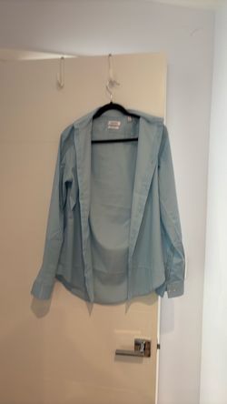 Light Blue Button-Up Shirt – Men’s