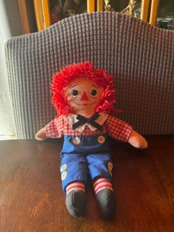 vintage 1987 Playskool Raggedy Andy Plush Doll.