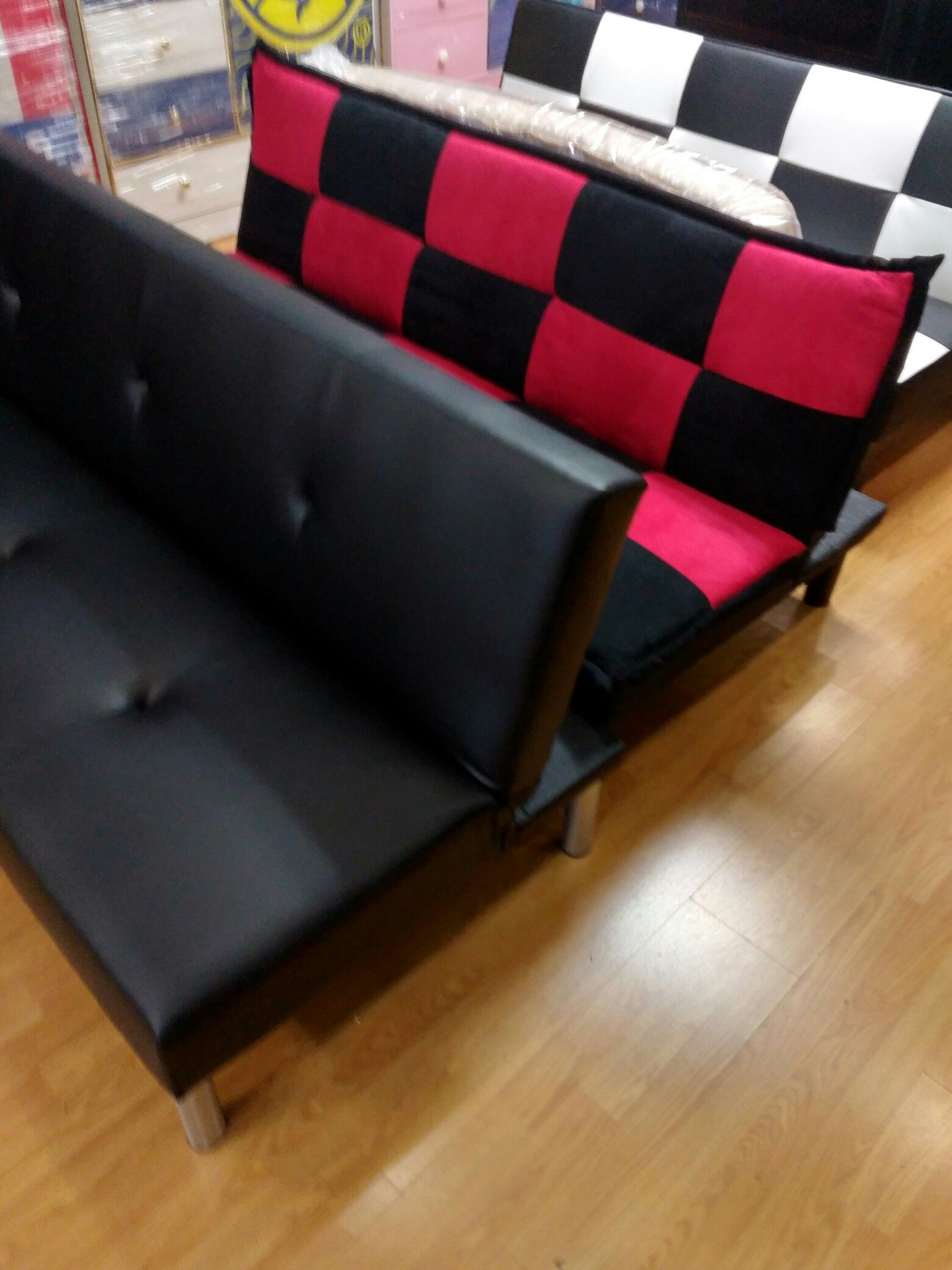 Beautiful different colored futon bed /sofa