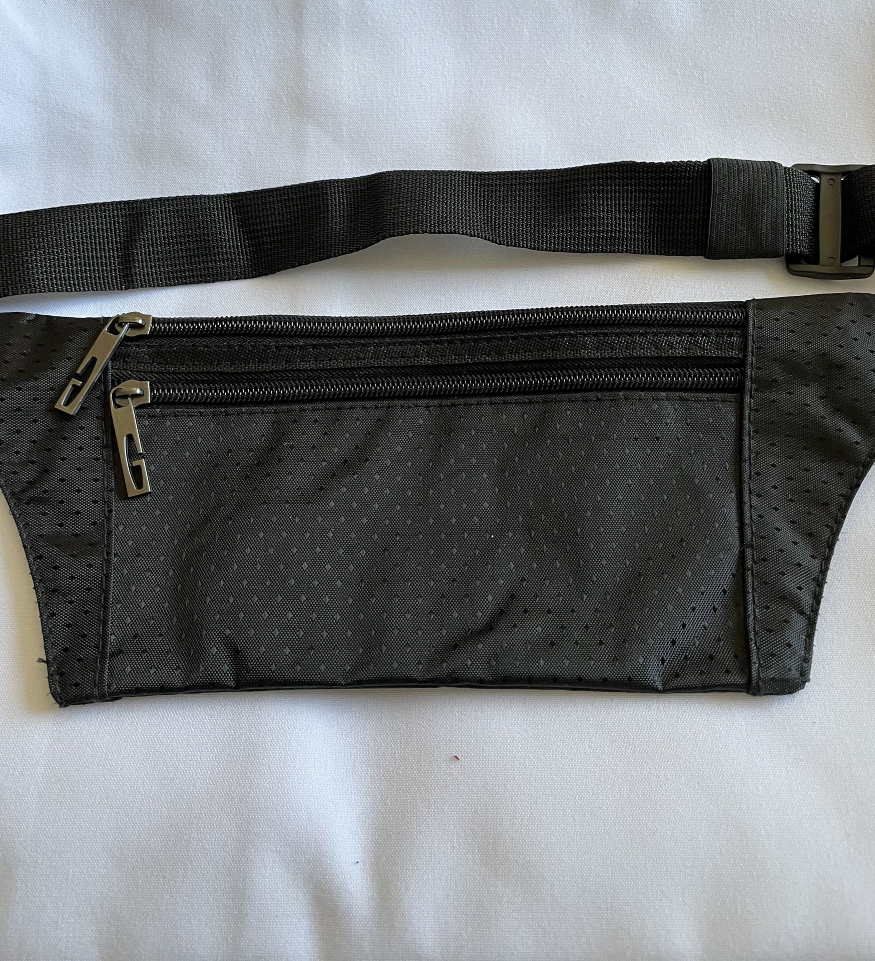 Slim Black waist Bag/ Fanny pack