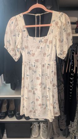 Floral White Dress