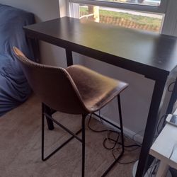 Bar Table 16 width by 39 Long by  39 Height With Chair 