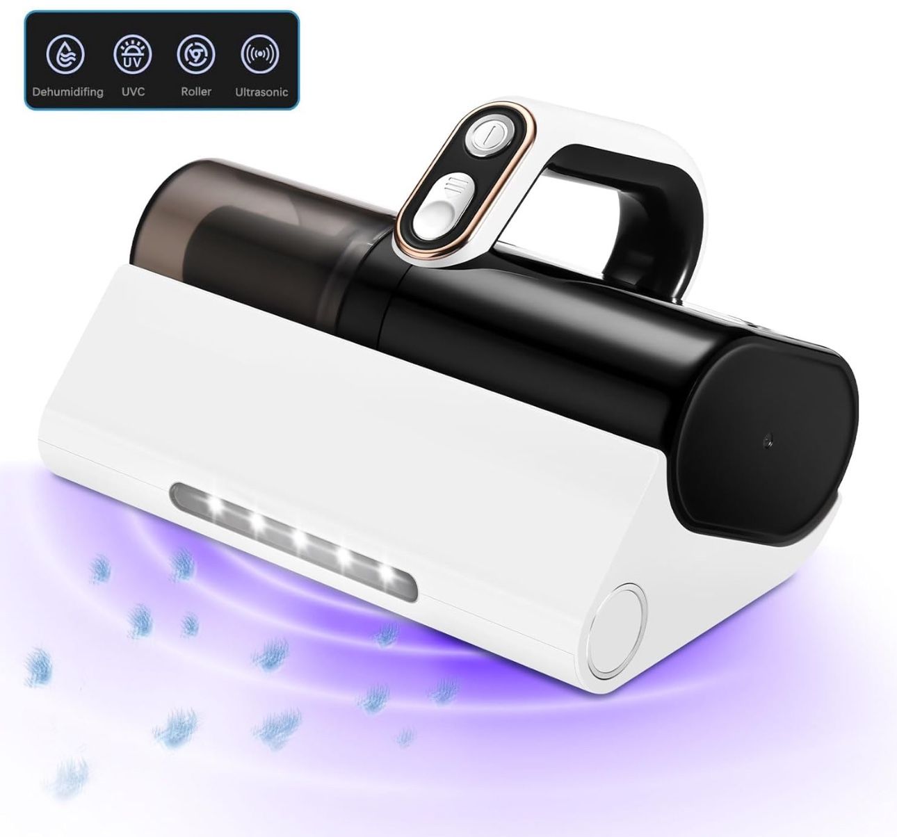 New Handheld UV, HEPA Filter Mattress Cleaner with LED light & High Heating Tech, 500W