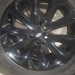Land Rover Defender OEM Black Wheels With Tires