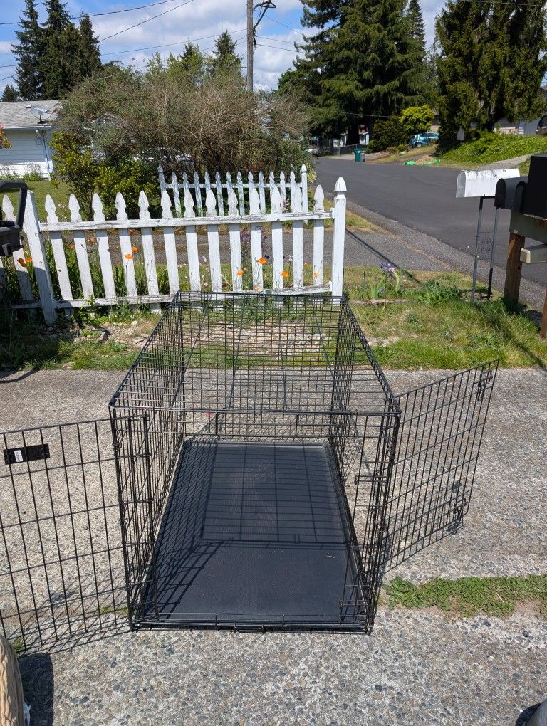 Large Kennel And Bed