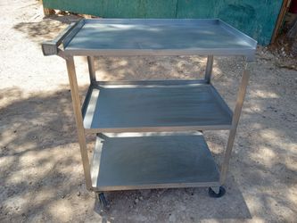 Cart with wheels ( metal ) wide