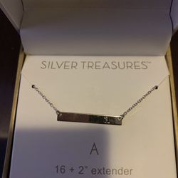 Sterling Silver Letter A Chain