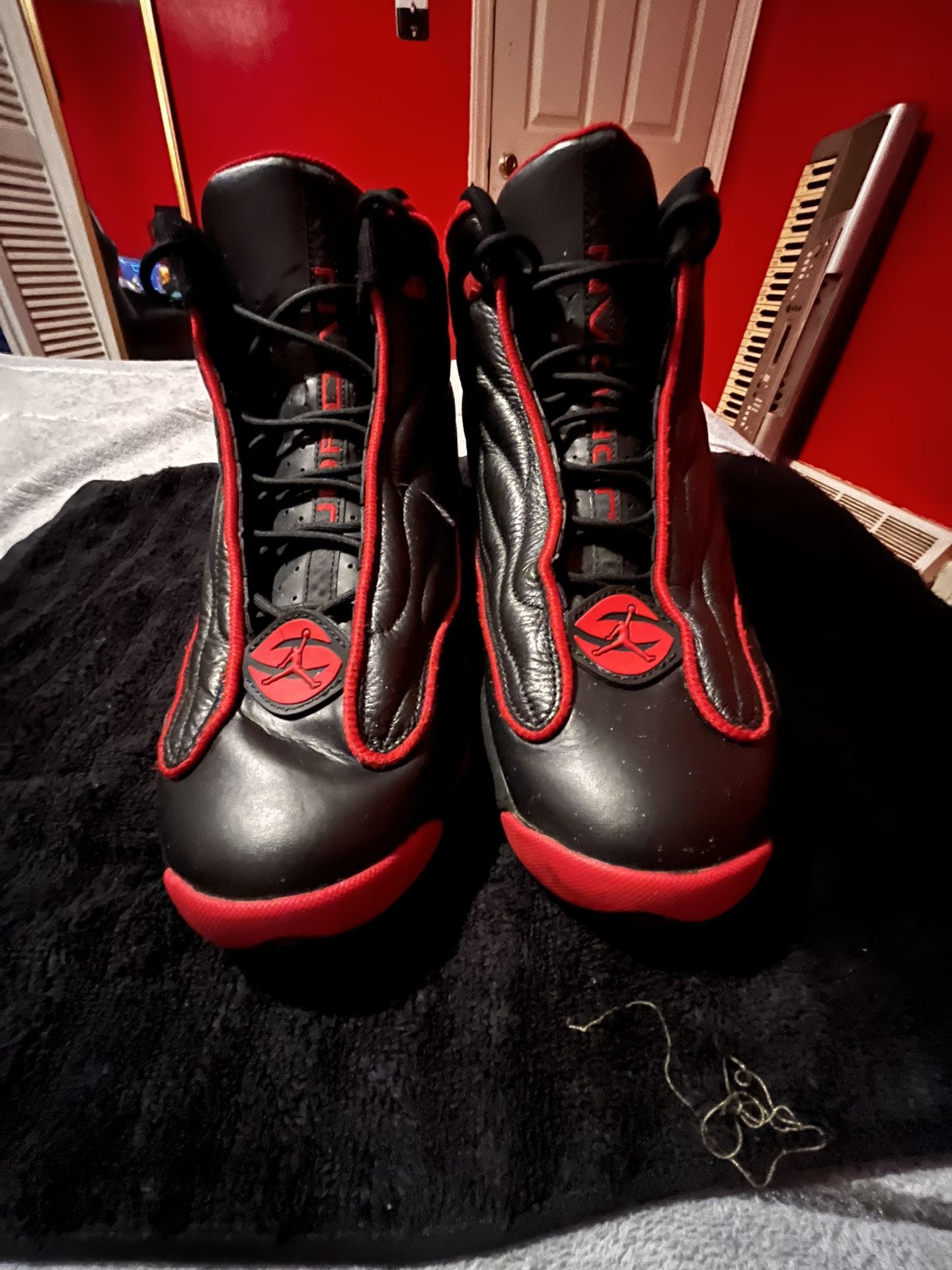 Jordan Pro Strong Bred Size 13 In Good Shape Pre-owned Small Crease Can Be Fixed