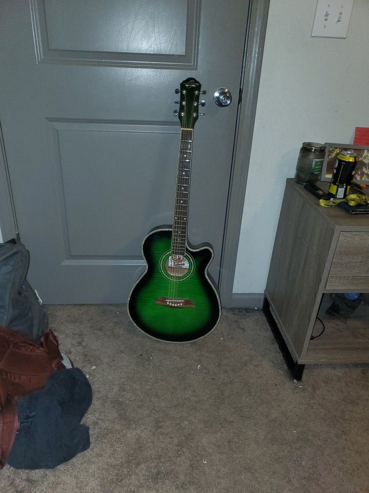 OscarSchmidt by Washburn Acoustic( with 4band EQ And digital tuner, Amp Etc..)