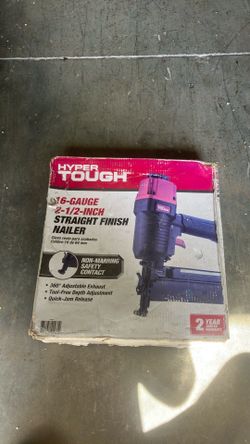 Hyper Tough Pneumatic 16-Gauge Straight Finish Nailer
