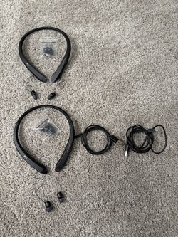 2 LG bluetooth headphones