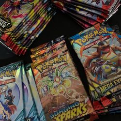 [$5-$8] Pokémon Packs Pokemon Single Booster Packs Bulk