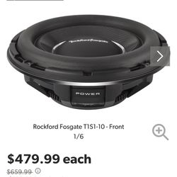 Rockford Fosgate T1s1-10 Shallow Mount Sub 