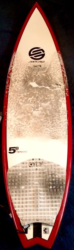 Santacruz 5'8\" サーフボード BARNEY MODEL 希少 Santacruz 5'8