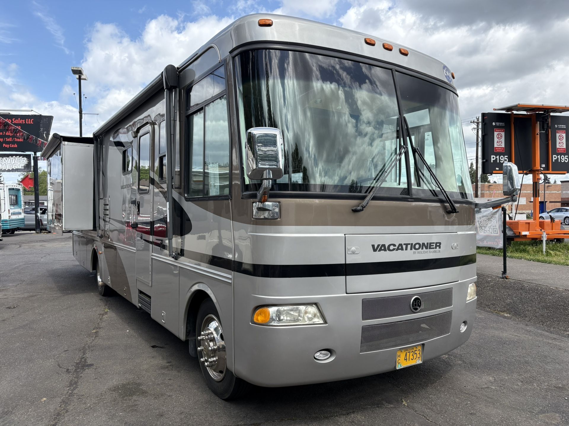 2004 Holiday rambler class A full body paint double slide Vacationer 35 ...