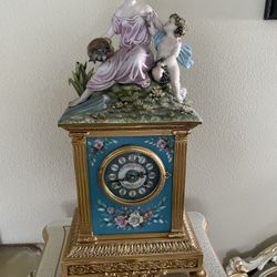 Tiche Italian Porcelain Clock