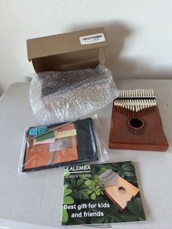 Kalimba 17 Keys Thumb Piano - Portable Mbira Sanza Finger Piano