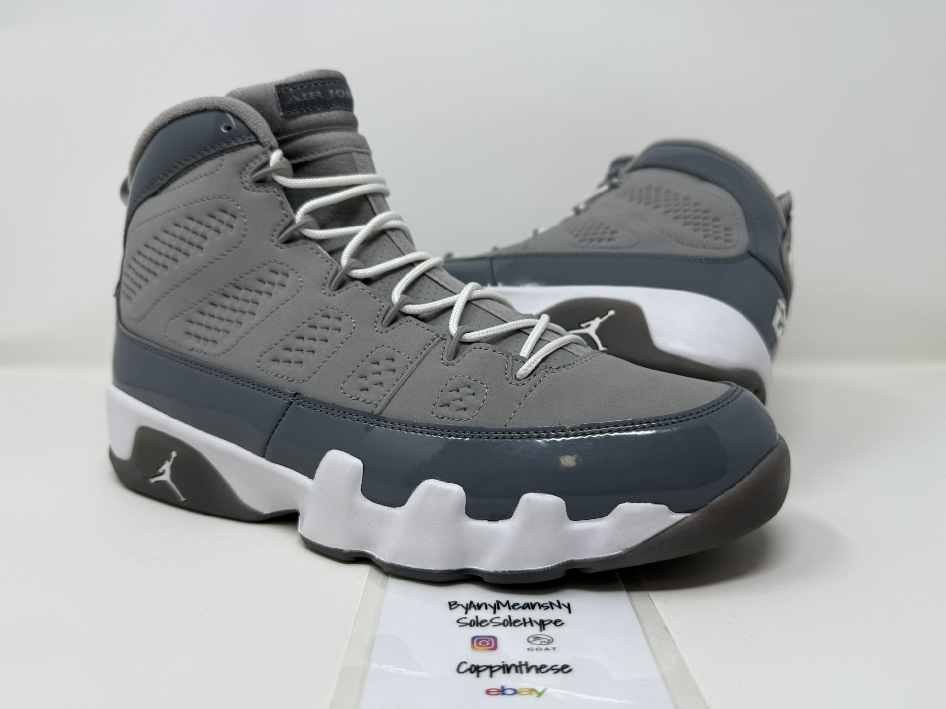USED 2012 NIKE AIR JORDAN RETRO COOL GREY 9 IX SIZE 10