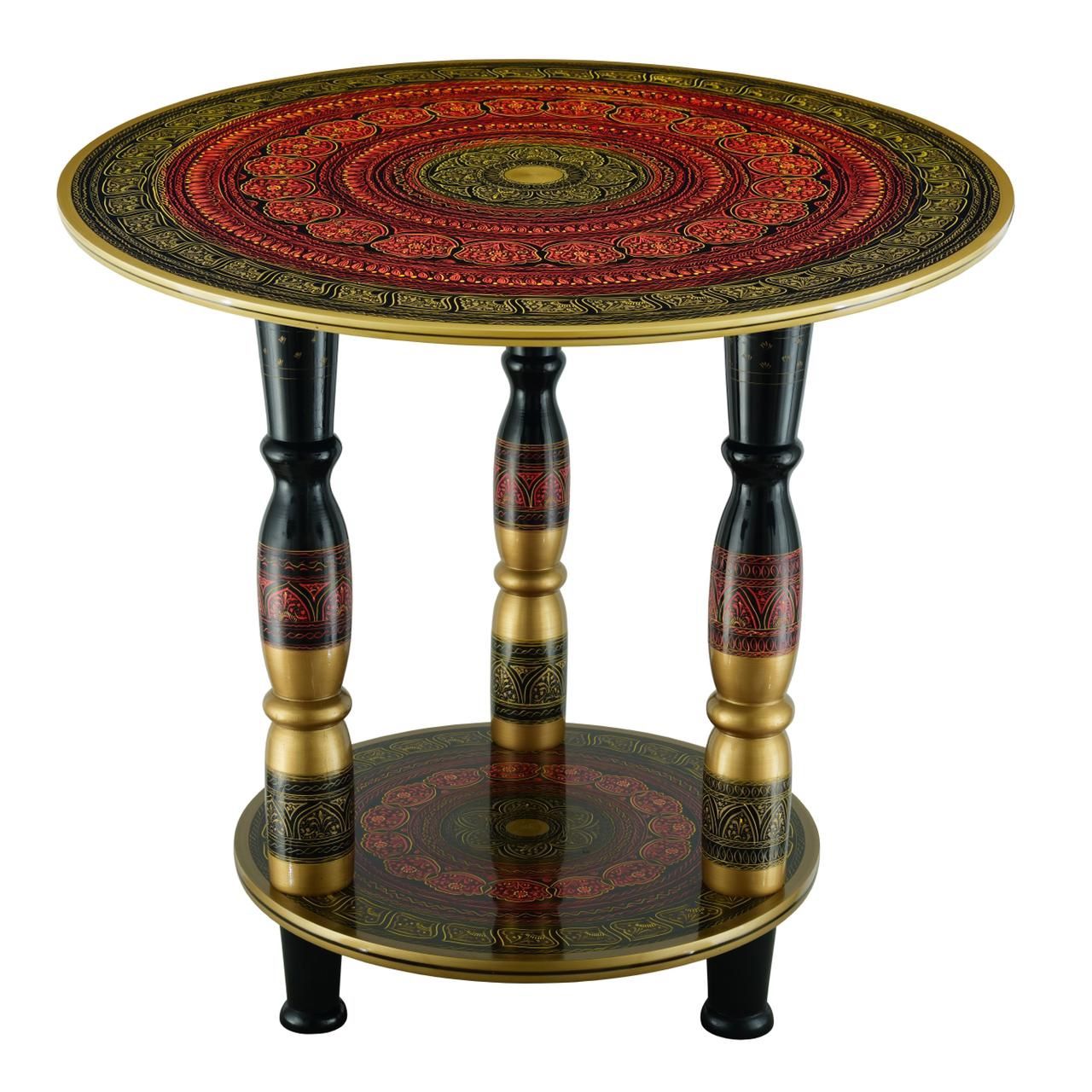 Handmade Wooden Coffee Table Home Décor Modern Coffee Table, Unique Lacquer Art Colored Painted
