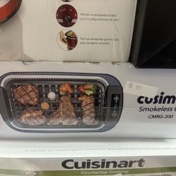 Cusimax 11.8in 1500W Smokeless Grill with Portable Feature
