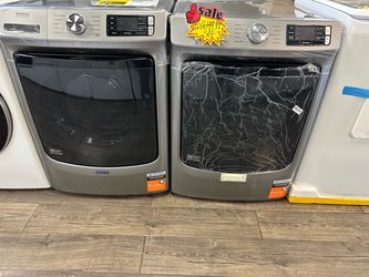 Maytag Front Load Washer & Dryer Set Take It Home Today $0 Initial Payment Read Description