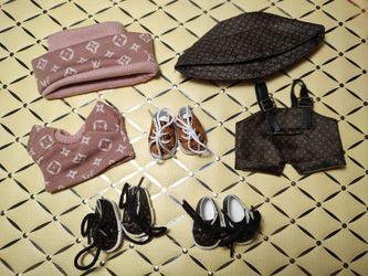 Bundle of LV Labubu Clothes and Shoes